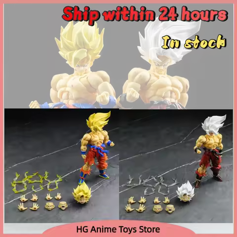 In Stock N&T Studio Dragon Ball SHF Super Saiyan Son Goku Battle Damaged 3.0 Toys Gifts Collection
