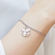 梅爾卡巴-生命之花手鍊 抗敏醫療鋼