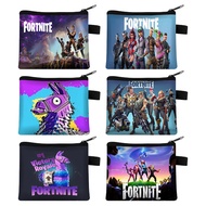 Fortnite Cartoon Printed Portable Wallet Anime Storage Bag Party Birthday Fashion Gift