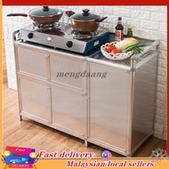 Stainless Steel Cupboard Kitchen Cabinet Cupboard Simple Kitchen Cabinet Aluminum Alloy Cabinet Locker Kitchenware Count