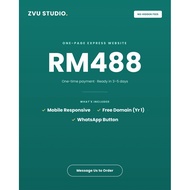 One Page Website Design Malaysia | Landing Page Web Design RM488 Free Domain