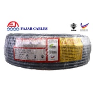 FAJAR 3core PVC/PVC Flexible Cord Cable(Wire) 100% Pure Copper(0.5mm-0.75mm)