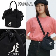 KANGOL Jerry IIl Bucket Bag 水桶包 水桶袋 kangol 代購 kangol 袋 黑色 韓國直送 正品❣️