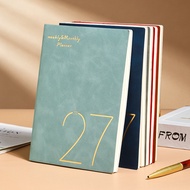 2027 English Schedule Book Planner Weekly Planner A5 Daily Planner Annual Calendar Book
