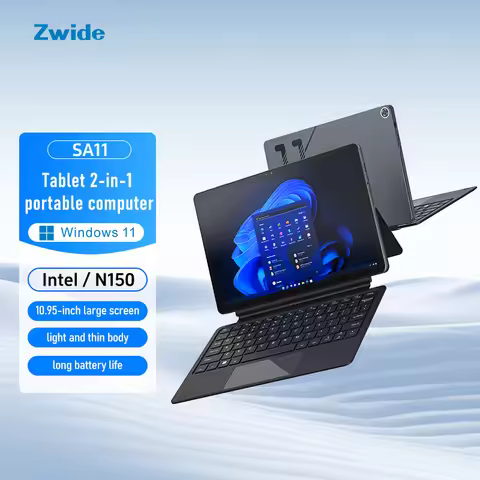 Zwide Lightweight and Convenient 2-in-1 Tablet 10.95-inch N150 for Business Trips, Office Work, and 