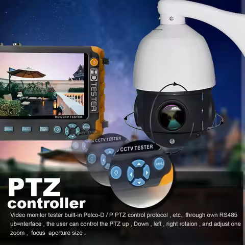 CCTV Camera Test 5MP AHD TVI CVI Tester Video display tester monitor camera tester 5inch cctv test