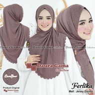 [DAURAGAMA] FERLIKA LC•non pad•patterned instant hijab•laser cutting•instant headscarf•gormet jersey