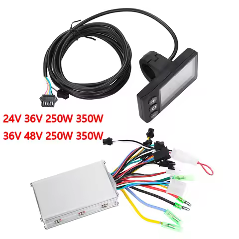 Electric Bike Controller 24V‑48V 13A Brushless Controller with LCD Display Panel E-scooter Meter Con