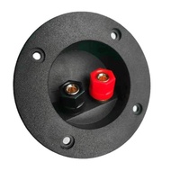 GB Live Speaker Round Junction Box Speakers Terminals Box Shell 2 Coppers Binding Post Wire Cable Co