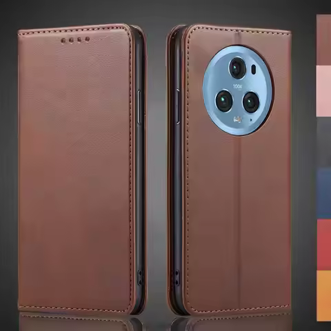 Magnetic attraction Leather Case for Huawei Honor Magic 5 Pro /Honor Magic5 Pro Holster Flip Cover C