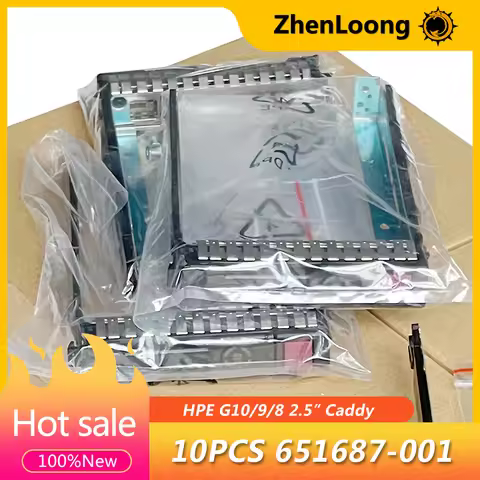 10PCS 651687-001 2.5" SFF SAS SATA HDD Tray Caddy For HP G8 Gen8 G9 G10 DL380p 651699 DL360p ML350e 