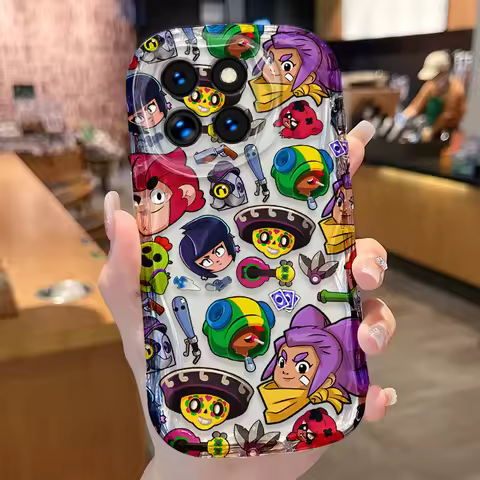 Game B-Brawls Clear Case For Xiaomi Poco X7 X6 X5 X3 F6 F5 NFC F3 M6 Pro 4G Mi 14 13 12 11 Lite 5G 1