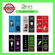 Funny Bookmark Series 3 - Movies Jokes (6-Pack)