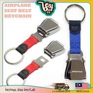 Airplane Seat Belt Keychain Mini Seatbelt Airlines Buckle Aviation Boeing Airbus Merchandise