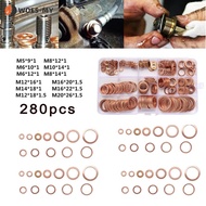 Washer Set Crush Hydraulic fittings Drain Bolt Gasket Seal Ring With Box