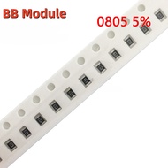 100 pcs 0805 5% 1/8W Chip Resistor 0R~10M 1R 100R 220R 330R 470R 1K 2.2K 4.7K 10K 47K 100K 1M 0 1 10