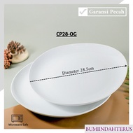 1PCS Large Serving Plate 28.5CM Plain White Porcelain BLANC / CP28-OG