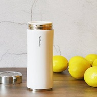 【雷雕客製】SMF骨瓷保溫杯 鋅時尚款 350ml 鮮乳白|代客刻字