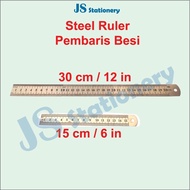 Steel Ruler 6in (15cm) 12in (30cm) Iron Ruler Metal Ruler