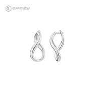 Maison de Jewels - Abstract Infinite Earrings ต่างหูเงิน ดีไซน์ ต่างหูดีไซน์ ต่างหูแบรนด์ อนันต์