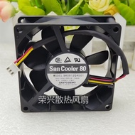 [Cooling Fan] Original Sanyo 8cm 9GA0812P4GD001 8025 12V 9A0812G4D01 Cooling Fan