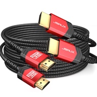 JSAUX 8K HDMI Cables 2.1 10FT 2-Pack 48Gbps 8K & 4K Ultra High Speed Cords(8K@60Hz 7680x4320, 4K@120