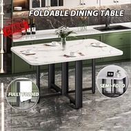 z8  Foldable z8 household  Ultra thin small Expandable Dining Table Folding dining table with pulley