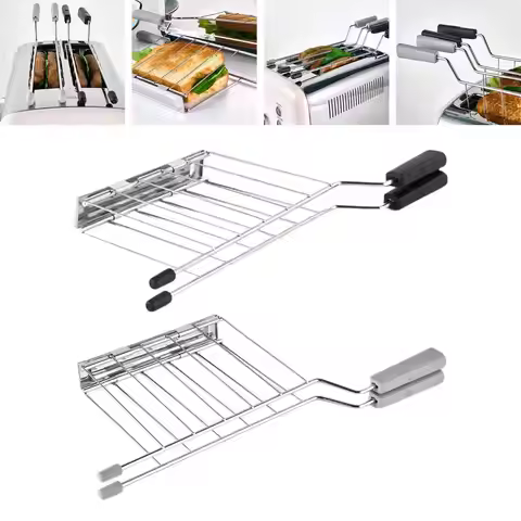 Bread Loaf Slice Holder Kitchen Utensil Toaster Accessories Practical Toaster Grill Rack Bread Toast