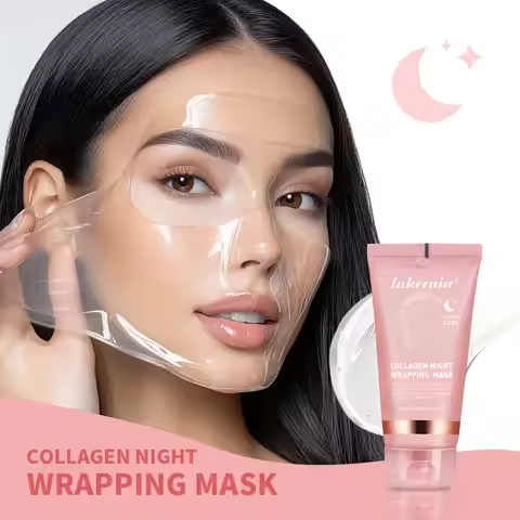 75ml Collagen Overnight Wrapping Peel Off Facial Mask Korean Collagen Night Wrapping Mask Deeply Hyd