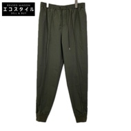 愛馬仕 01-5409 卡其色 Easy Center Press Zip Slit Jogger Pants 40碼 [二手]