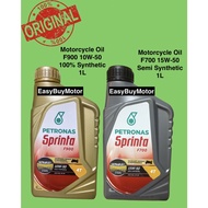 Petronas Sprinta 4T F900 10W-50 (Fully Synthetic) / 4T F700 15W-50 (Semi Synthetic) - 1 Litre, 100% 