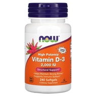 ✅READY STOCK✅ Now Foods, Vitamin D-3 High Potency, 50 mcg (2,000 IU), 240 Softgels (D3, D 3)