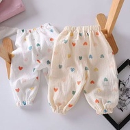 Baby Spring Pants Baby Trousers Children Loose Air Conditioning Big PP Pants Pure Cotton Yarn Thin B