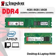 {Ready Stock} Kingston ADATA DDR4 Desktop Laptop RAM 4GB 8GB 16GB PC GAMING 2133 2400 2666 3200Mhz