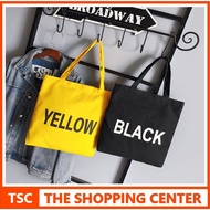 TSC - Canvas Tote Bag Fashion Tote Bag SimpleWanita College Handbag