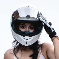 Helmet Motosikal ILM untuk Lelaki, Helmet Motosikal Penutup Muka Penuh untuk Wanita, Helmet Perlumba
