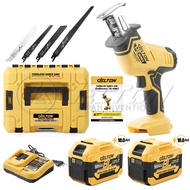 DELTON เลื่อยอเนกประสงค์ เลื่อยชักคอตรง 199V เลื่อยไฟฟ้า ไร้สาย BL Series รุ่น SB-99MKT เลื่อยคอตรง