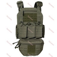 Uniontac 1000D Nylon Laser Cut Molle Quick Release Vest Plate Carrier With Molle Pouch Storage Bag A