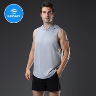 Áo tanktop nam có nón thể thao Áo ba lỗ nam tập gym bóng rổ đạp xe đạp bóng đá nam thun lạnh hàn quố