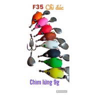 F35 Steam Imitation, F35 Steam Bait Titanium Blade Clamshell Spoon 9g Sinking aic56cv68
