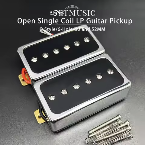 P90 Style Electric Guitar Pickup Humbucker Size Single Coil Pickup Neck and Bridge Guitar Parts and 