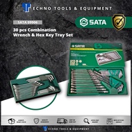 SATA 09906 30 pcs Combination Wrench & Hex Key Tray Set - New & Original