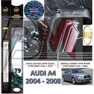 AUDI A4 2004 - 2008 T9 1set 2pcs Japan technology Ori MAD Nano Silicone Wiper Windscreen Windshield 