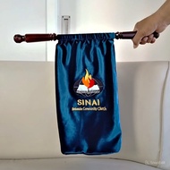 Jumbo Custom Large Logo Church Collection Velvet Offering Bag Premium Thick Velvet 2 Handles