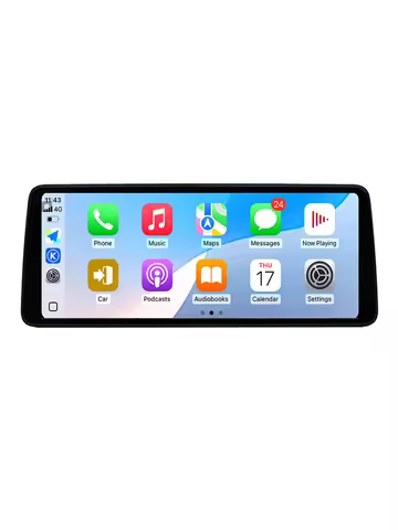 12.3" 2400*900P ultra-thin Android 14 Wireless Carplay for BMW X1 E84 2010 - 2015 GPS 4G WIFI Car Ra