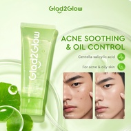 Glad2Glow Centella Salicylic Acid Acne Gel Cleanser 70ml facial cleanser Ance face wash cleansing oi