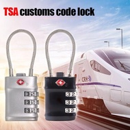 Combination Locks Anti-theft Lock Steel Wire Rope Padlock Secure Box And Bag Lock TSA201 Spot 3-digit Digital Lock