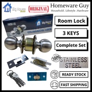 (BUICK) Security Lock Set Security Door Lock Handle Knob Lock Pintu Rumah Pusing Lock Set Tombol Pin