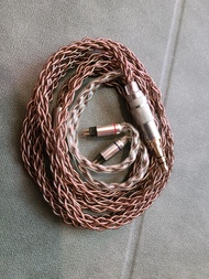 耳機升級線 8絞單晶銅合金耳機升級線 for 3.5 0.78 fender ten3  noble,heir, KZ 64audio好聲音