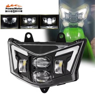For Kawasaki Motorcycle LED Headlamp With Hi-Lo Beam Motocross Headlight D-Tracker 125 KLX125 150 20